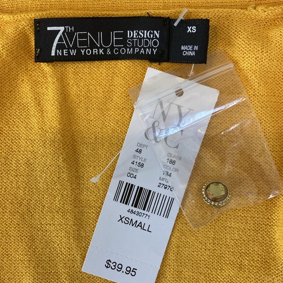 New York& Co NWT sweater button down XS - Picture 3 of 9